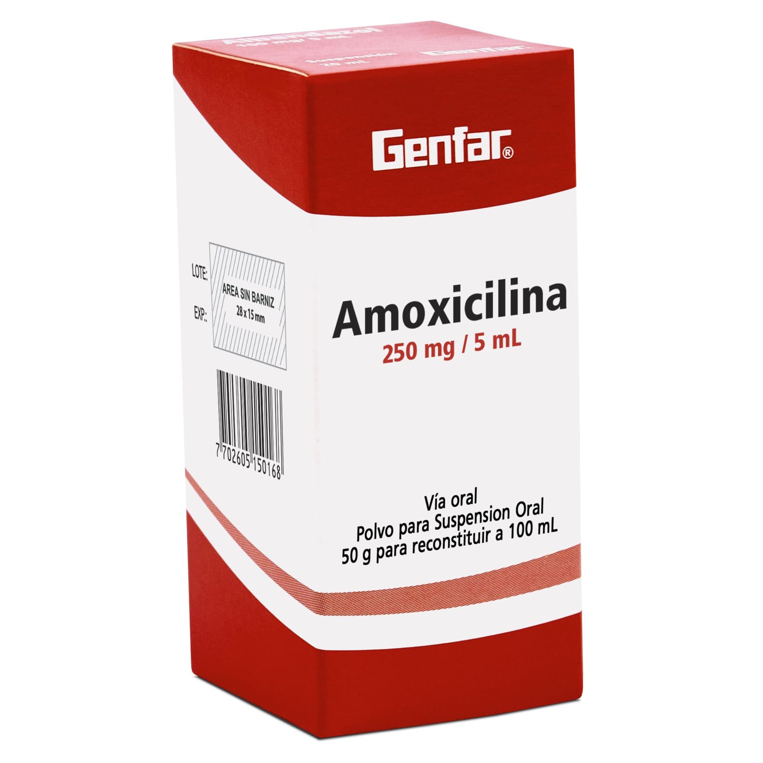FARMACIA UNIVERSAL - Amoxicilina 250 mg/100 ml Polvo para Solución x 100 ml