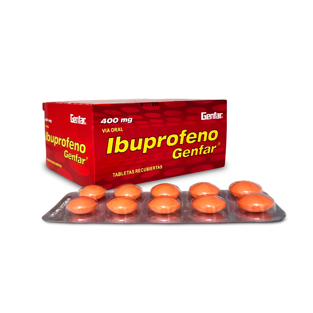 Ibuprofeno 400 mg x 10 Tabletas
