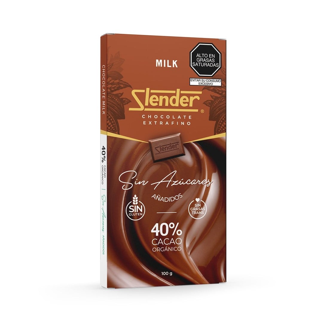 Chocolate milk 40% Slender tableta x 100 gr