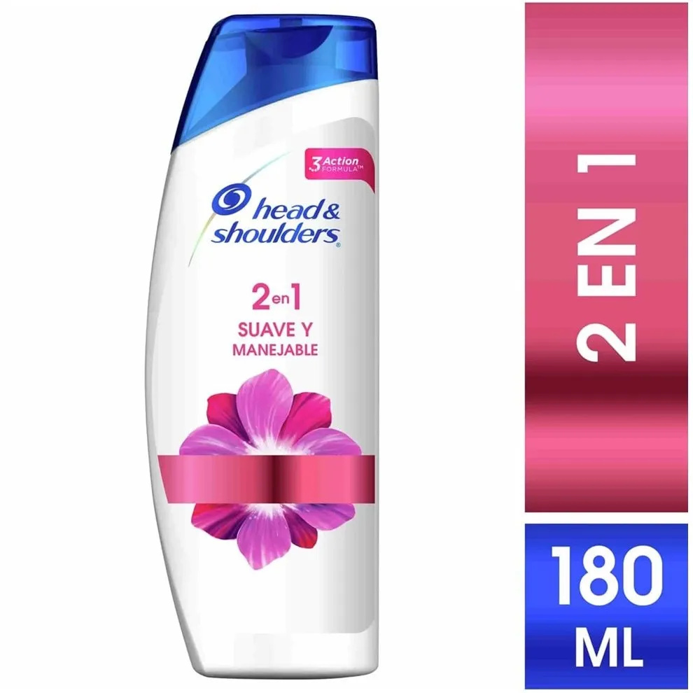 Head & Shoulders Suave y Manejable Shampoo 2 en 1 x 180 ml