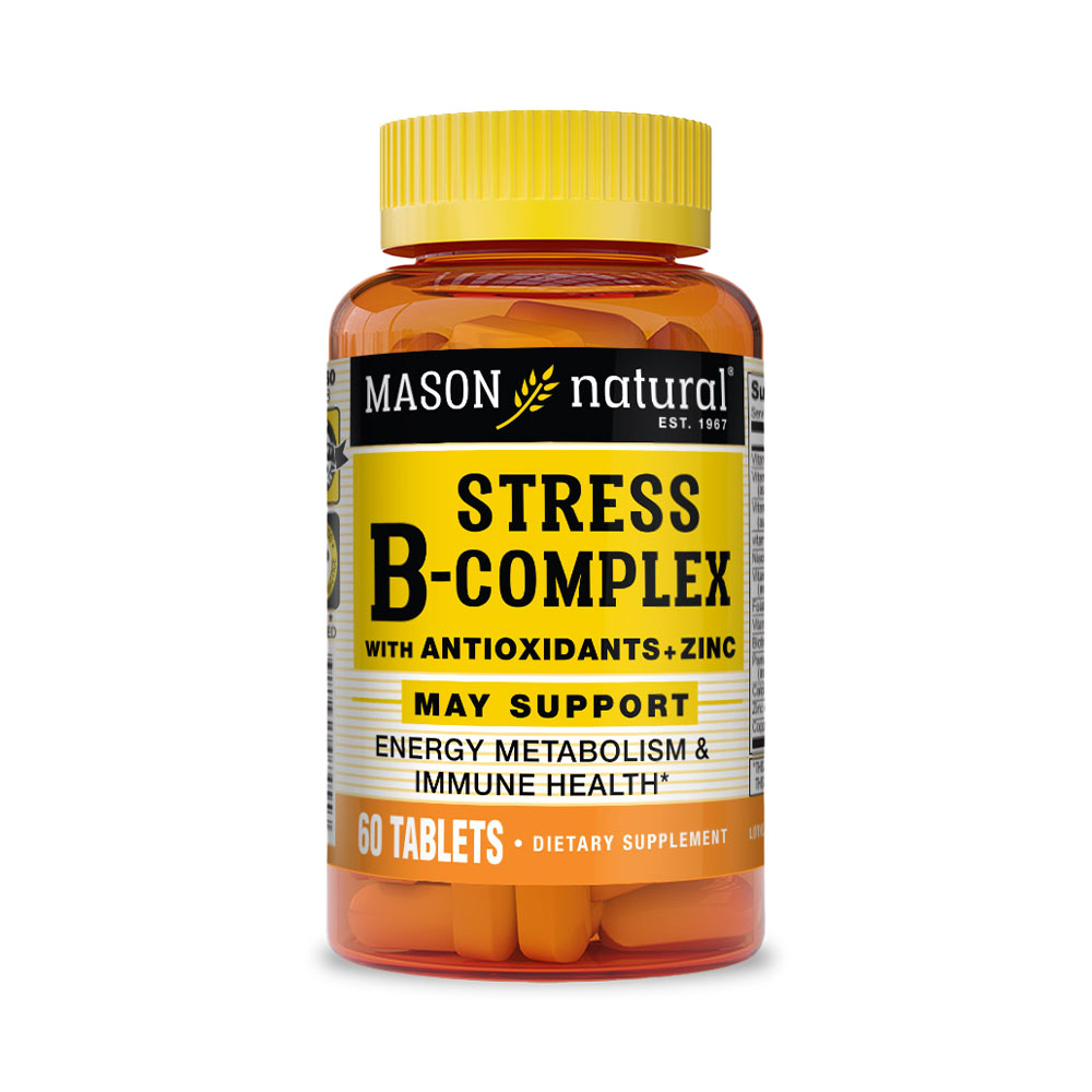 Mason Stress Formula B-Complex con Antioxidantes y Zinc x 60 Tabletas