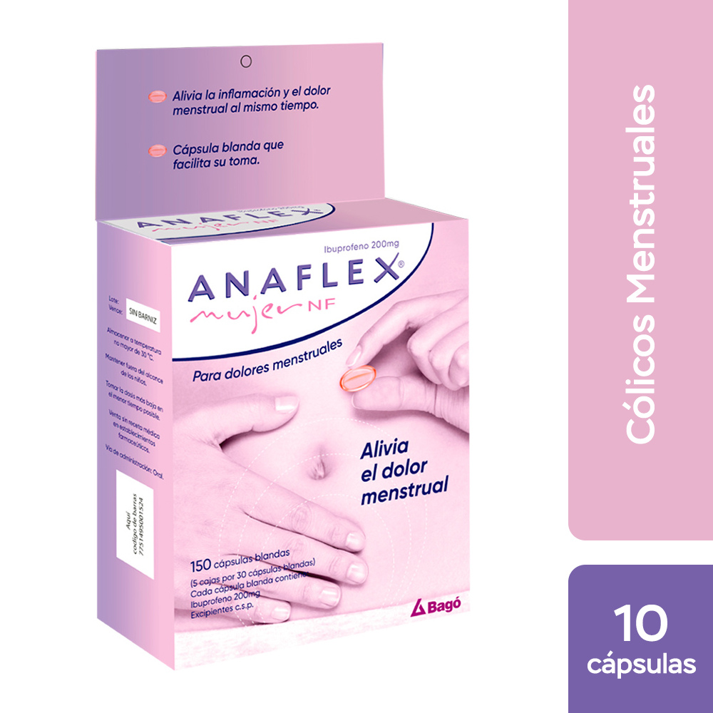 Anaflex Mujer 25 mg x 10 Cápsulas Blandas