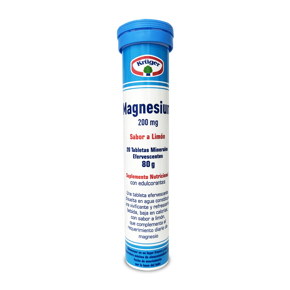 Kruger Magnesium 200 mg x 20 Tabletas Efervescentes