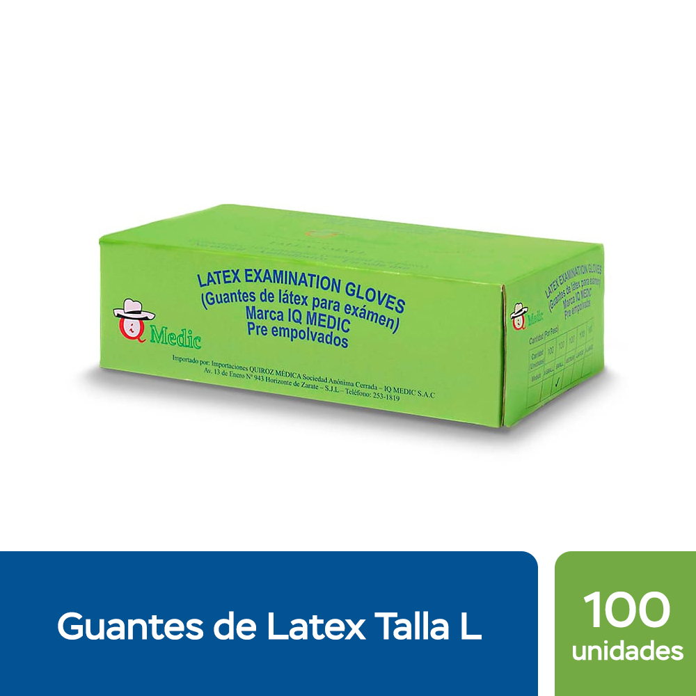 Guante Examen L (IQ) x 100 Unidades