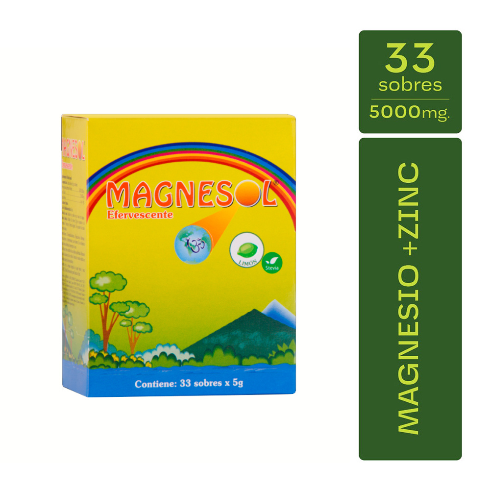 Magnesol Limón 5 g Caja x 33 Sobres