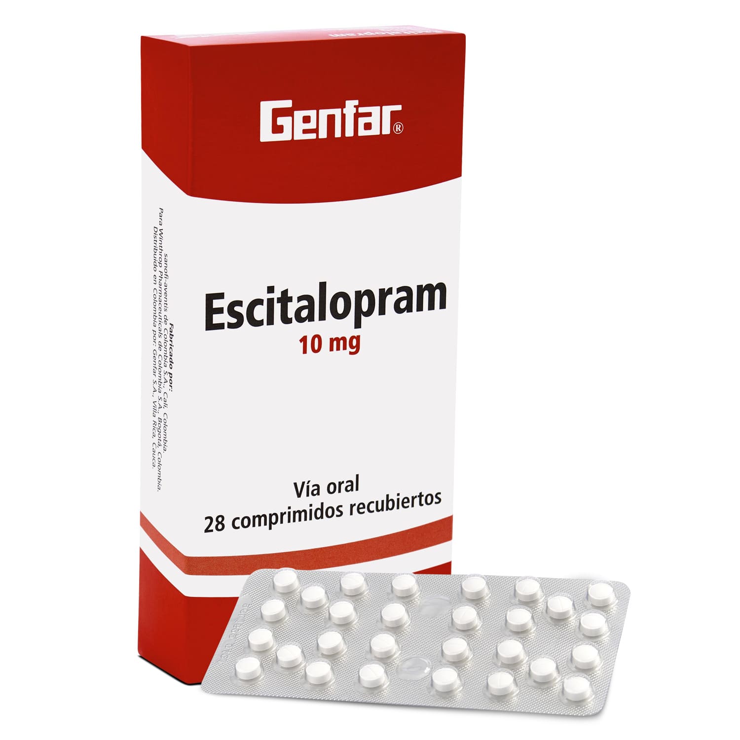 Farmacia Universal Escitalopram 10 Mg 28 Comprimidos