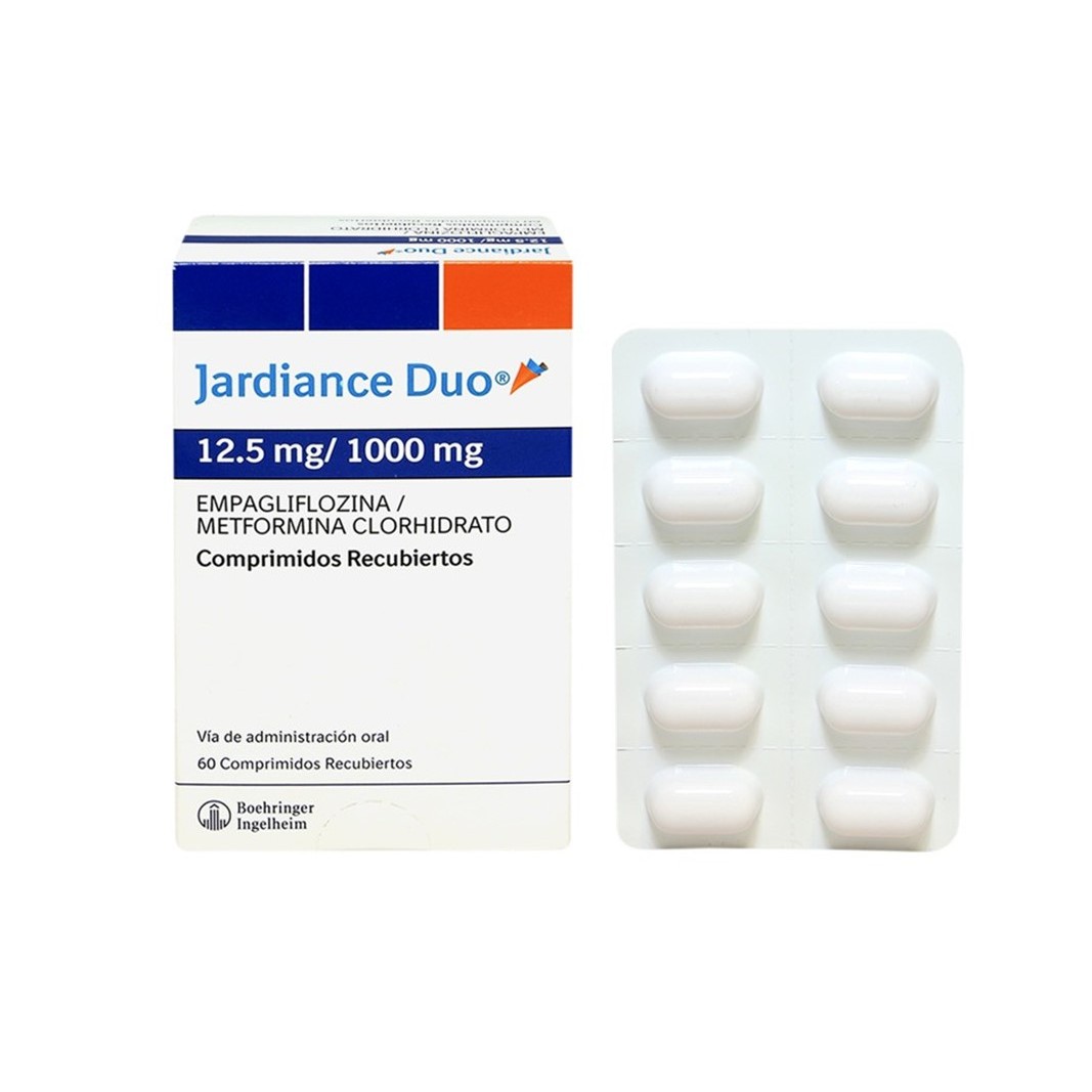 FARMACIA UNIVERSAL - Jardiance Duo 12.5 mg/1000 mg x 60 Comprimidos