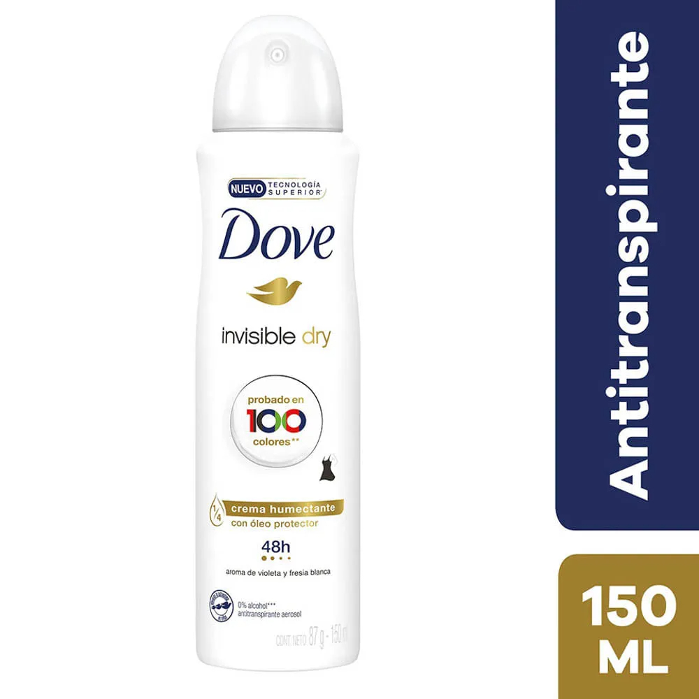 Dove Invisible Dry Antitranspirante Aerosol x 150 ml