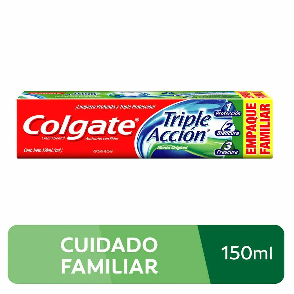 Crema Dental Colgate Triple Acción x 150 ml xx