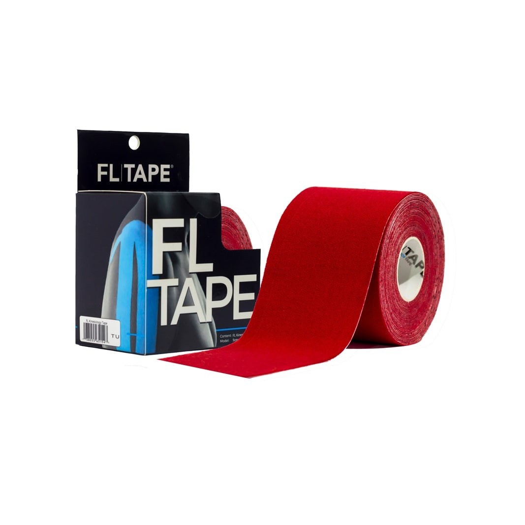 FL Tape Venda Kinesiológica Color Rojo (5 cm x 5 m)