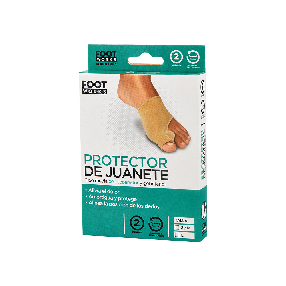 Foot Works Protector de Juanete Tipo Media x 2 Unidades