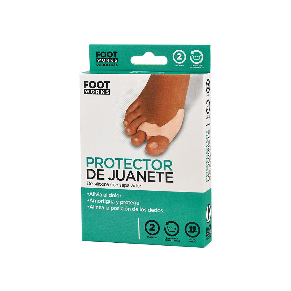 Foot Works Protector de Juanete de Silicona x 2 Unidades