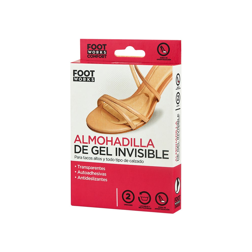 Almohadilla de Gel Invisible Foot Works x 2 unidades xx