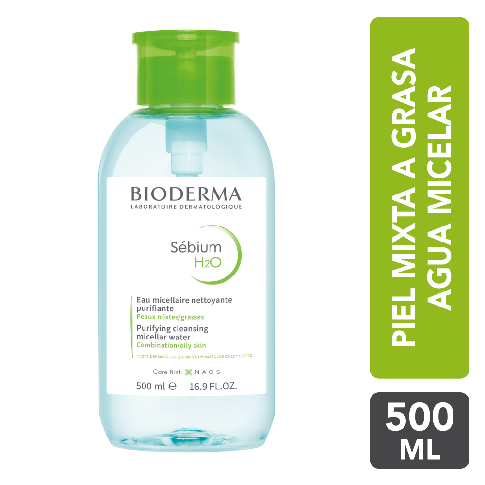 Bioderma Sebium H2O Agua Micelar x 500 ml