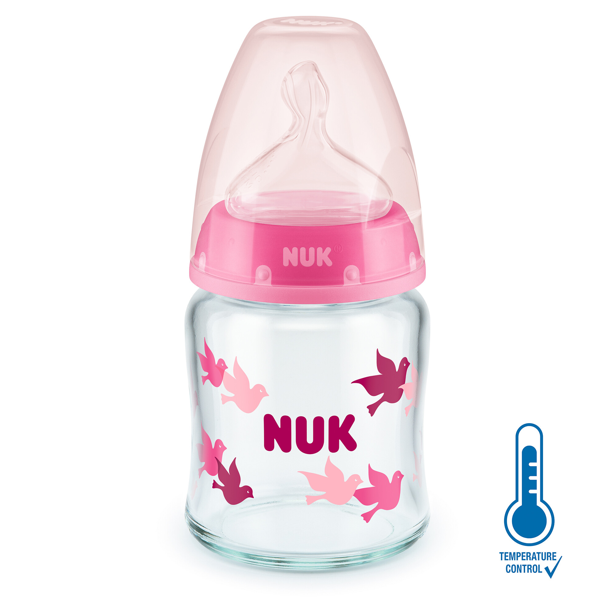 NUK First Choice+ Juego de iniciadores de biberones de cristal y