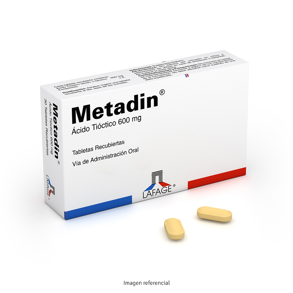 Metadin 600 mg x 10 Tabletas Recubiertas xx