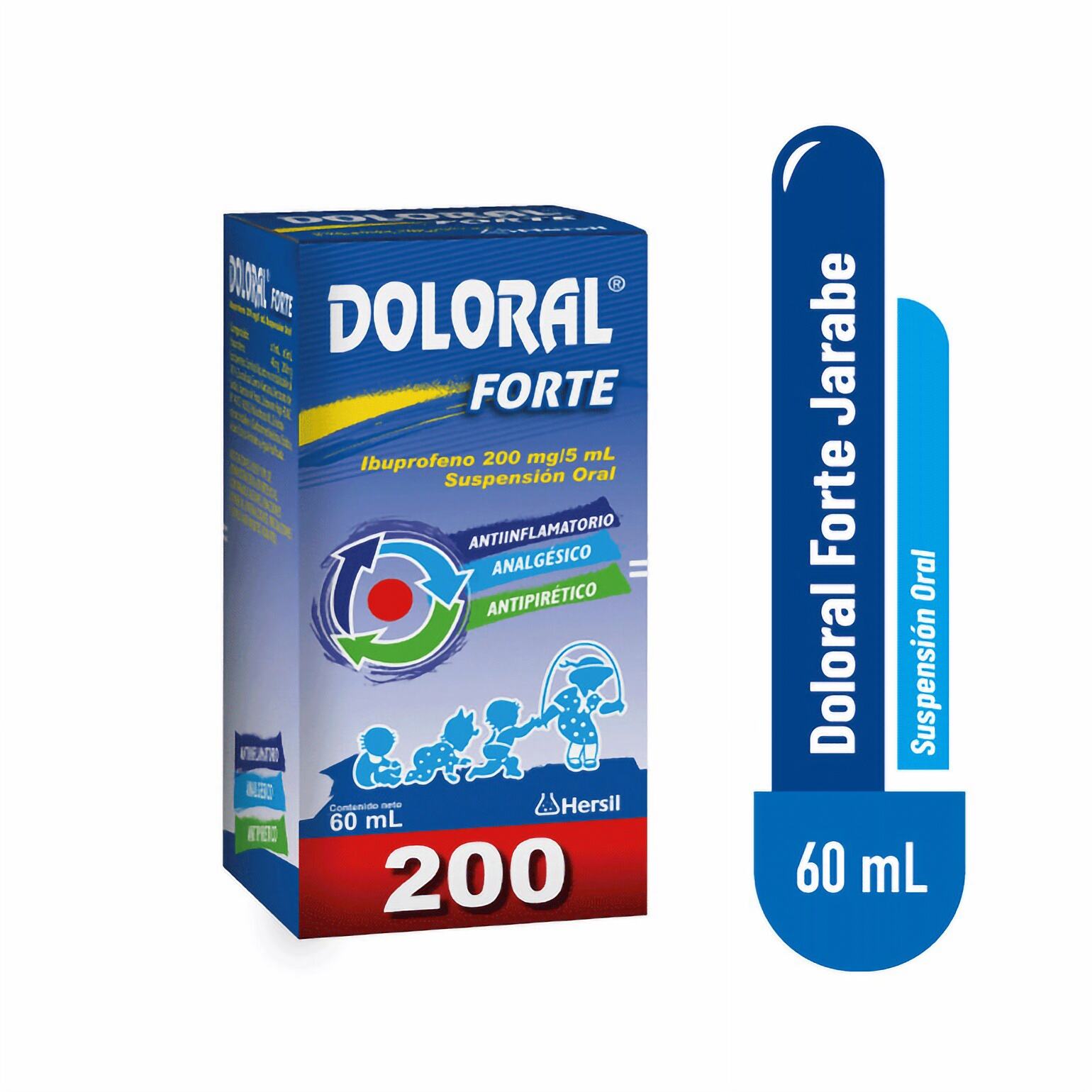 Doloral Forte 200 mg/5 ml Suspensión Oral x 60 ml