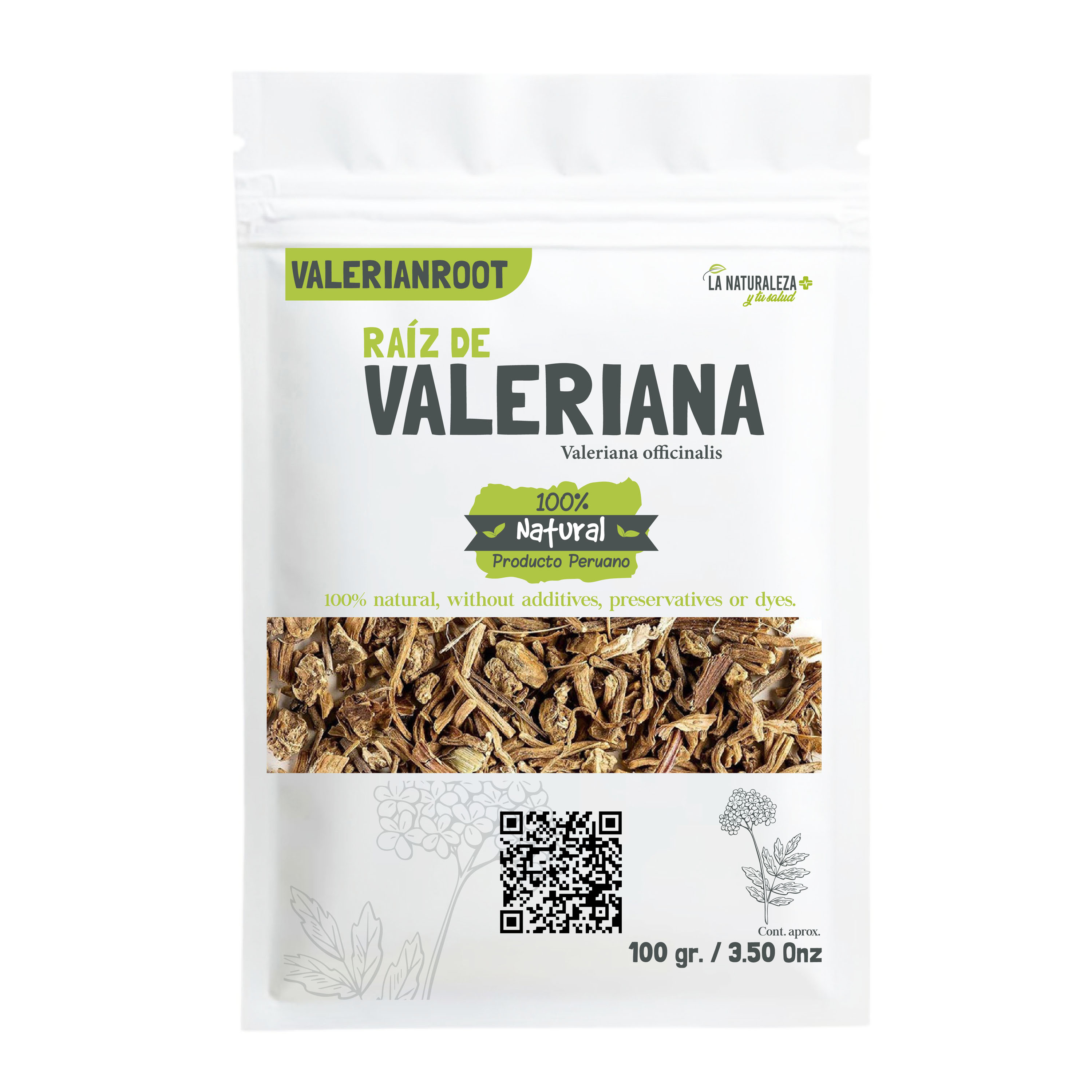 Doypack Raiz de Valeriana La Naturaleza 100 Gr
