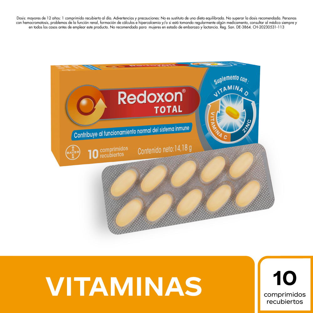 Redoxon Total x 10 Comprimidos Recubiertos