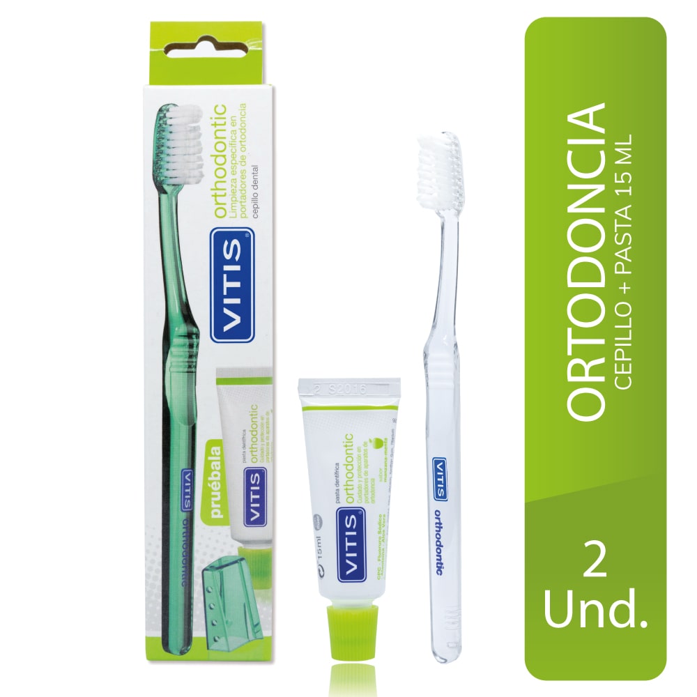 Cepillo Dental Orthodontic + Mini Pasta Dental 15 mL