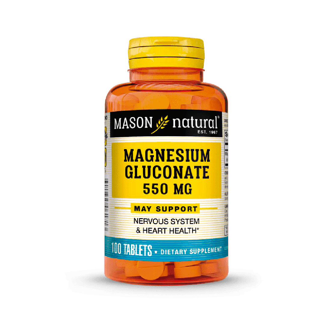 Mason Gluconato de Magnesio 550 mg x 100 Tabletas