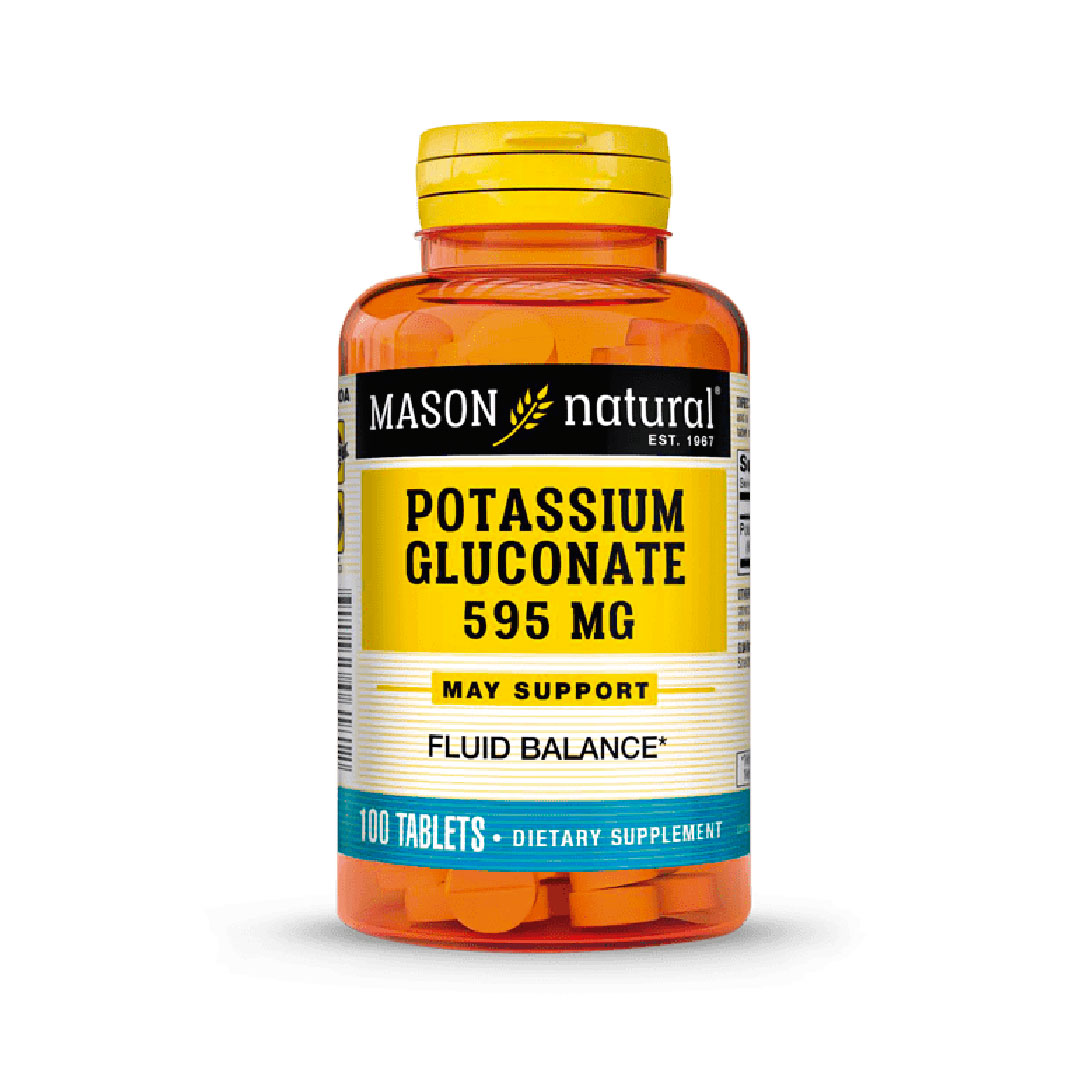 Mason Gluconato de Potasio 595 mg x 100 Tabletas