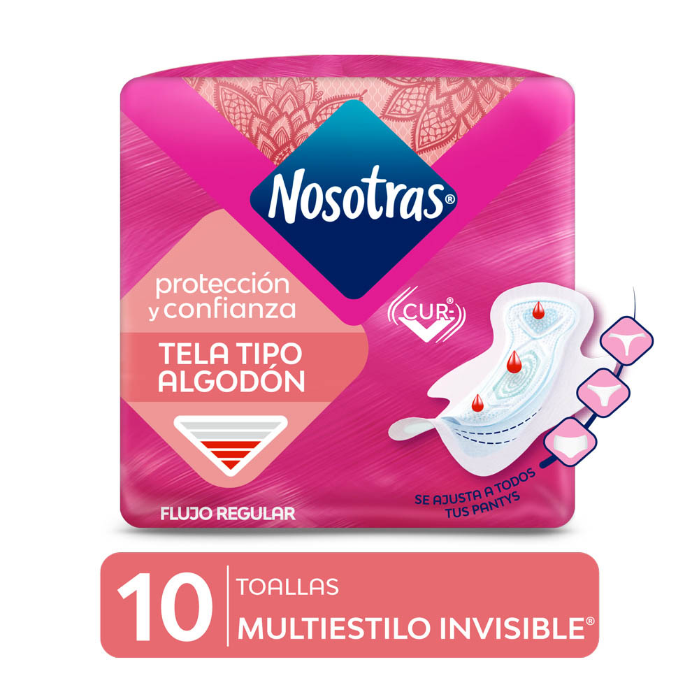 Nosotras Invisible Multiestilo X 10 Unidades
