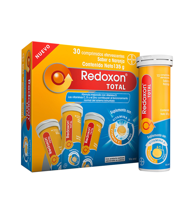 Redoxon Total Efervescente Caja x 3 tubos